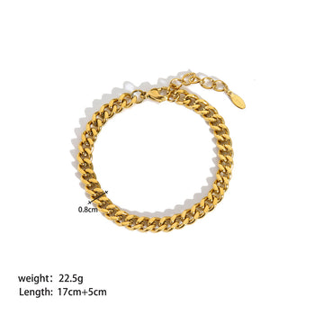 Stainless Steel Ornament Bracelet For Women
