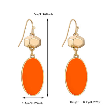 Colorful Flower Stud Earrings For Women