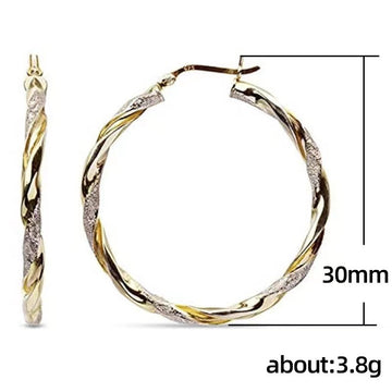 Simple Gold Women'S Geometric Metal Alloy
