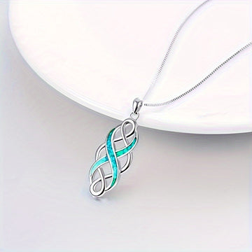 Irish Celtic Knot Pendant Necklace In