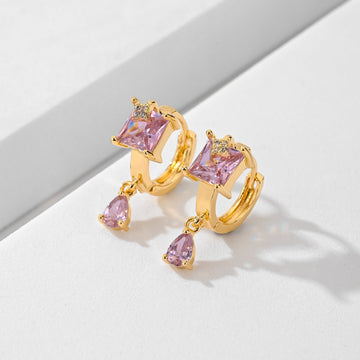 Popular Fashion Earrings Copper Plated Gold