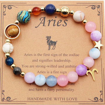 Eight Planets Twelve Constellation Morgan Stone Bracelet