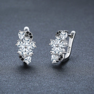 Sweet Cool Style Flower Zircon Ear