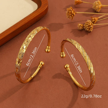 Vintage Gold Plated 18K Delicate Pattern Bracelet