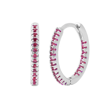 Circle Female Earrings Ear Clip Multicolor