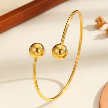 Copper Plated 18K Gold Double Headed Bracelet