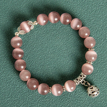 10Mm Hollow Ball Korean Style Crystal Bracelet