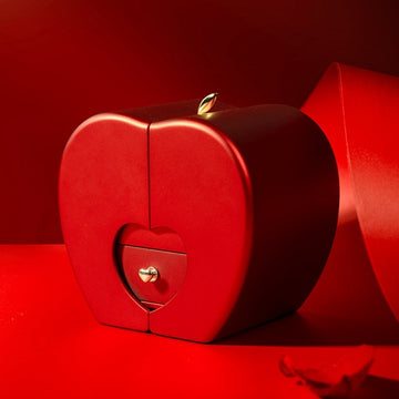 Fashion Jewelry Box Red Apple Christmas Necklace