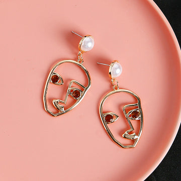Handmade Artistic Design Exaggerated Hollow Face