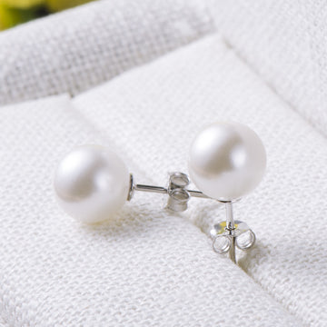 S925 Silver Natural Shell Pearl Earrings