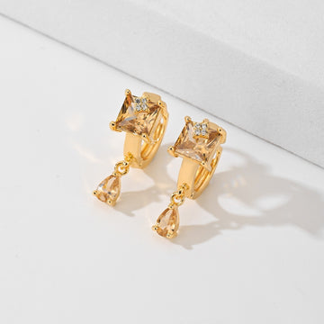 Popular Fashion Earrings Copper Plated Gold