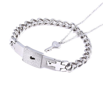 Fashion Jewelry Titanium Steel Couple Love Necklace