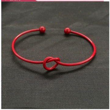 Knotted Knot O Type Metal Openwork Bracelet
