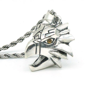 Silver Gold Green Rhinestone Wild Game Necklace