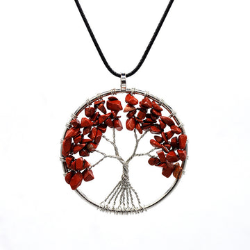 Kabala Life Tree Necklace Natural Stone