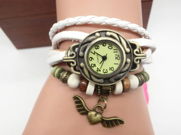 Vintage Casual Flying Heart Pendant Bracelet