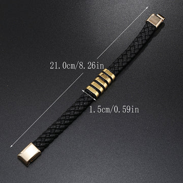 Multi Layer Leather Woven Bracelet Wrist