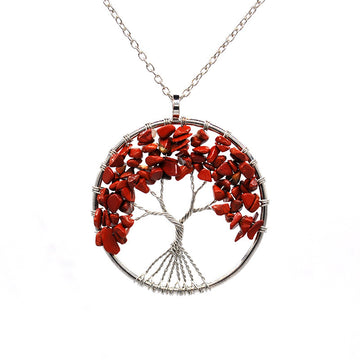 Kabala Life Tree Necklace Natural Stone
