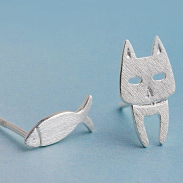S925 Sterling Silver Stud Earrings Cute