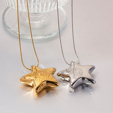 New 18K Gold Plated Stainless Steel Necklace