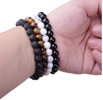 Black Onyx Bracelet For Women Geometric