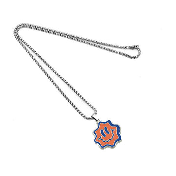 Wave Face Necklace Hip Hop Pendant