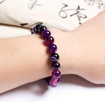 Natural Purple Stone Bracelet For Women