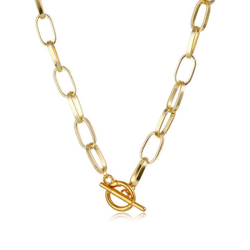 Op Buckle Clavicle Necklace Retro Street