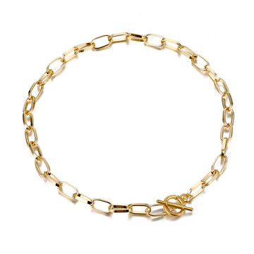 Op Buckle Clavicle Necklace Retro Street