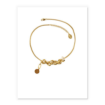 Hip Hop Clavicle Chain Fashion Gold Necklace