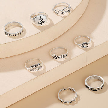 Vintage Popular Lotus Snake Shaped Ring