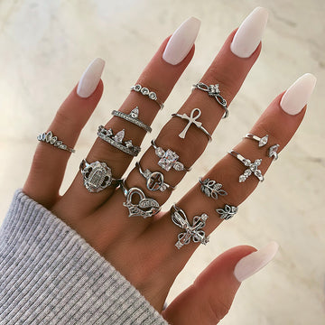 Vintage Popular Lotus Snake Shaped Ring