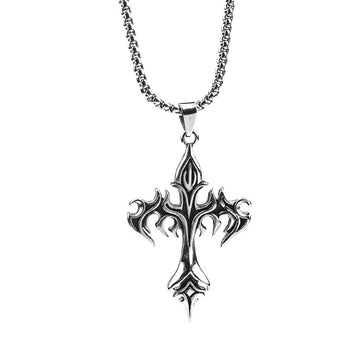 Cross Amulet Stainless Steel Pendant With