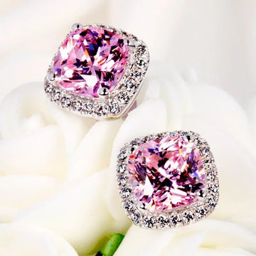 Real Diamond Earrings European And American