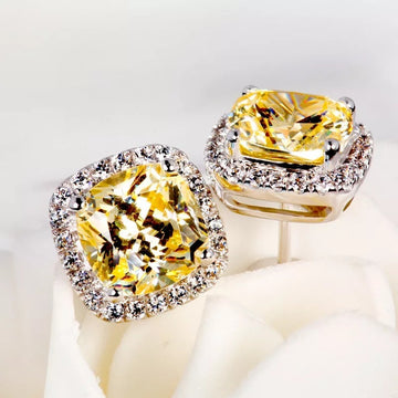 Real Diamond Earrings European And American