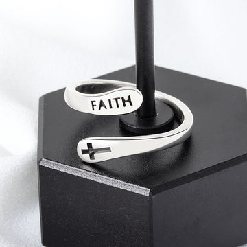 Women'S Copper Faith Ring In Thai