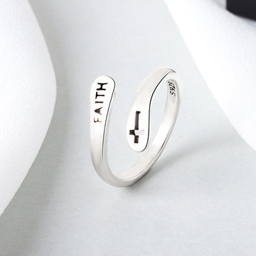 Women'S Copper Faith Ring In Thai
