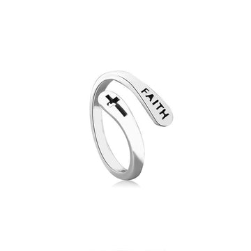 Women'S Copper Faith Ring In Thai