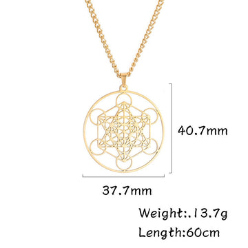 European And American Stainless Steel Hollow Necklace