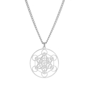 European And American Stainless Steel Hollow Necklace