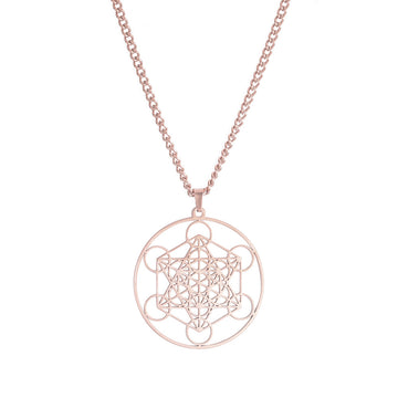 European And American Stainless Steel Hollow Necklace