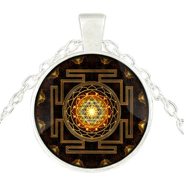 Sacred Sri Lanka Yantra Time Gem Necklace
