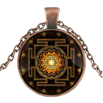 Sacred Sri Lanka Yantra Time Gem Necklace