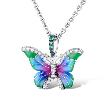 Colorful Epoxy Butterfly Ring Enamel Paint