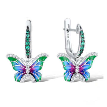 Colorful Epoxy Butterfly Ring Enamel Paint
