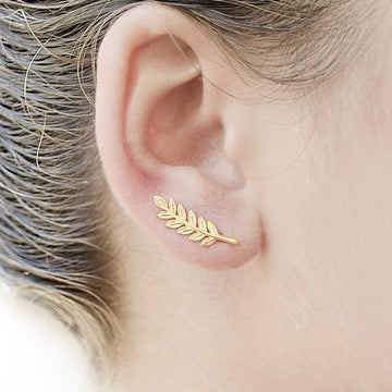Natural Landscape Mountain Ear Climber Earrings