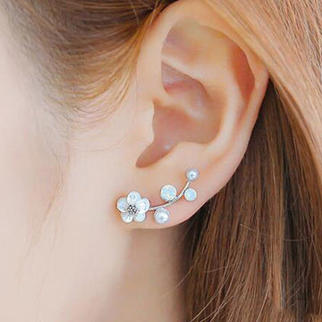 Natural Landscape Mountain Ear Climber Earrings