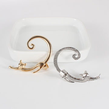 Single Piece Punk Style Cat Post Earring