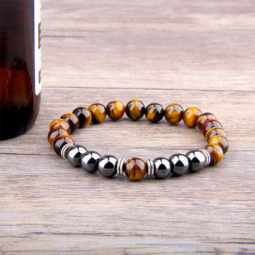 Explosion Style Yellow Tiger Eye Bracelet