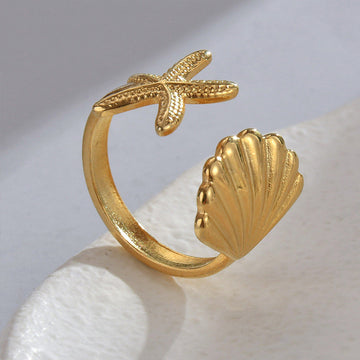 Titanium Steel Shell Ring With Special
